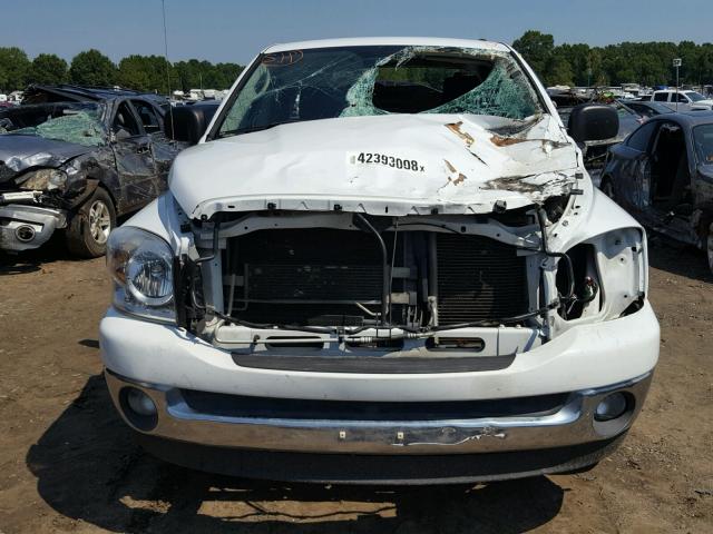 1D7HA18P67S178345 - 2007 DODGE RAM 1500 S WHITE photo 9