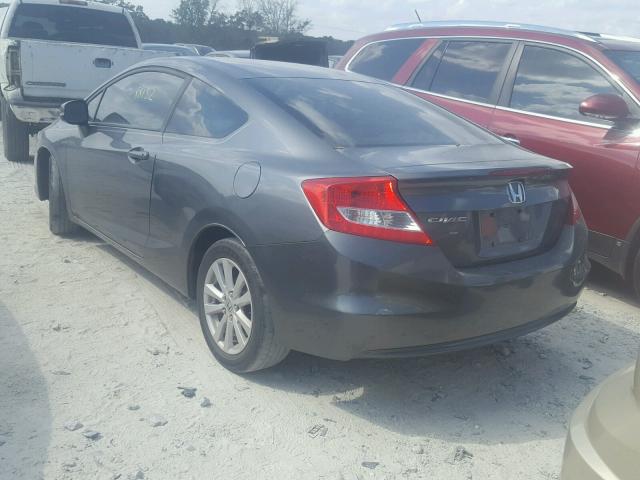 2HGFG3B04CH503858 - 2012 HONDA CIVIC EXL 灰色 照片 3