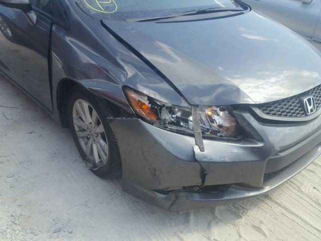 2HGFG3B04CH503858 - 2012 HONDA CIVIC EXL 灰色 照片 9