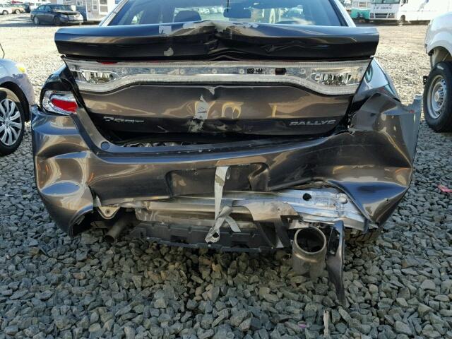 1C3CDFBB2FD347001 - 2015 DODGE DART SXT GRAY photo 9