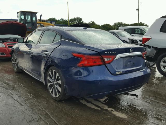 1N4AA6AP7GC399908 - 2016 NISSAN MAXIMA 3.5 BLUE photo 3