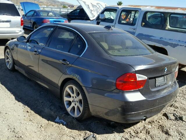 WBAVB73588P101531 - 2008 BMW 335 I GRAY photo 3