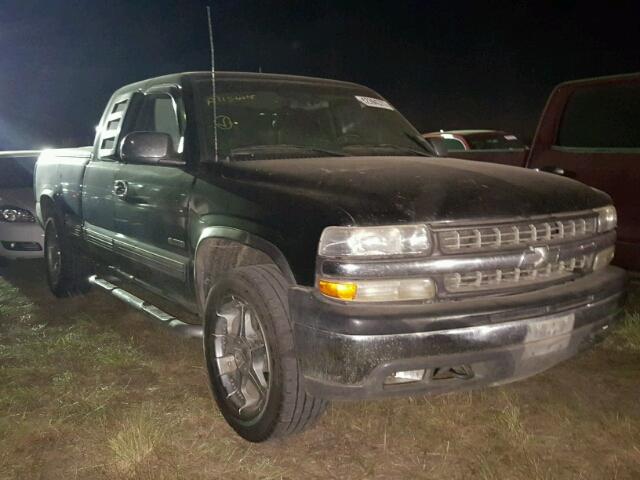 2GCEK19T521134089 - 2002 CHEVROLET SILVERADO BLACK photo 1