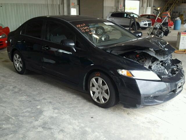 19XFA1F54AE051185 - 2010 HONDA CIVIC BLACK photo 1