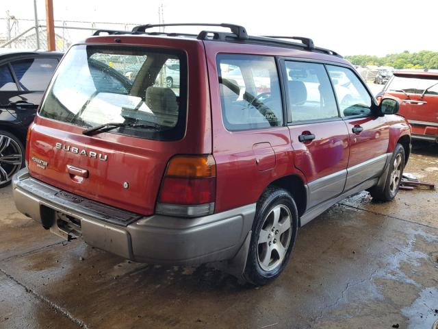 JF1SF6552XH707861 - 1999 SUBARU FORESTER S RED photo 4