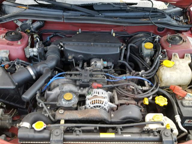 JF1SF6552XH707861 - 1999 SUBARU FORESTER S RED photo 7