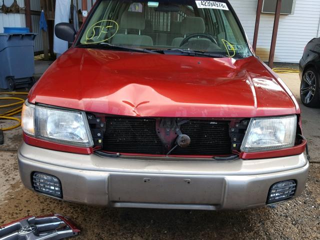 JF1SF6552XH707861 - 1999 SUBARU FORESTER S RED photo 9