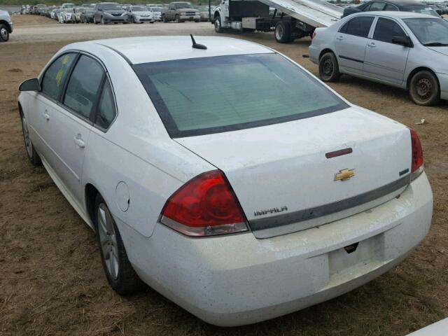 2G1WF5EK8B1128907 - 2011 CHEVROLET IMPALA LS WHITE photo 3