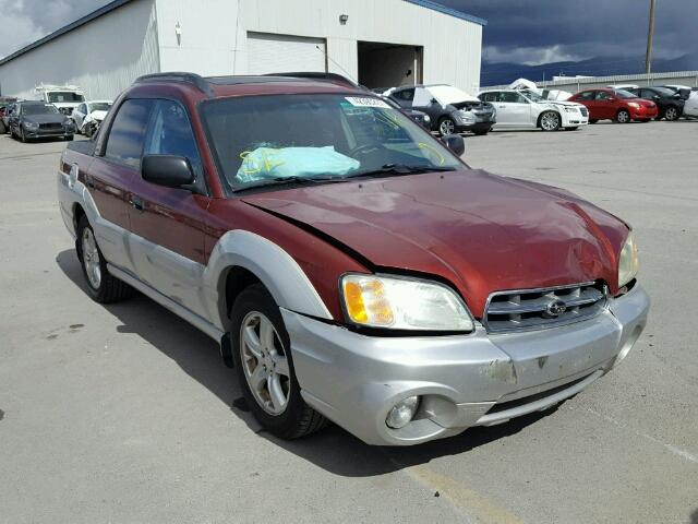 4S4BT62C737114451 - 2003 SUBARU BAJA SPORT RED photo 1