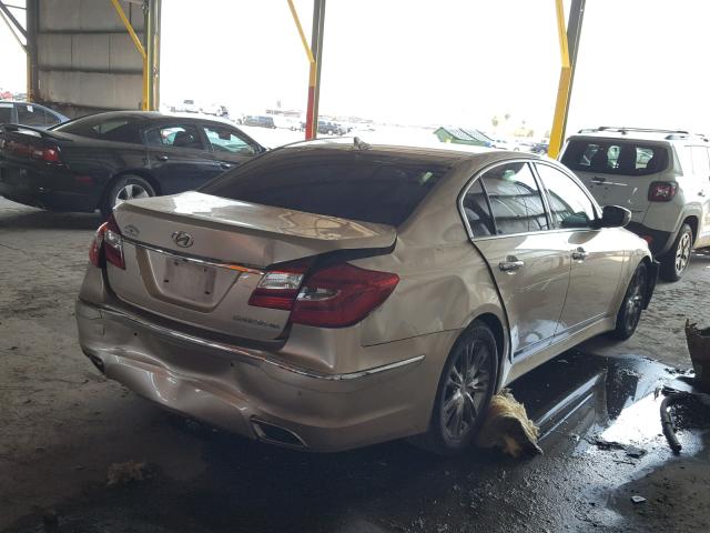 KMHGC4DF7CU165273 - 2012 HYUNDAI GENESIS 4. GOLD photo 4