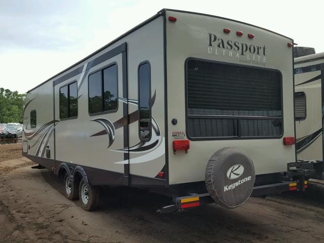 4YDT28927GK412468 - 2016 KEYSTONE PASSPORT 奶油色 照片 3