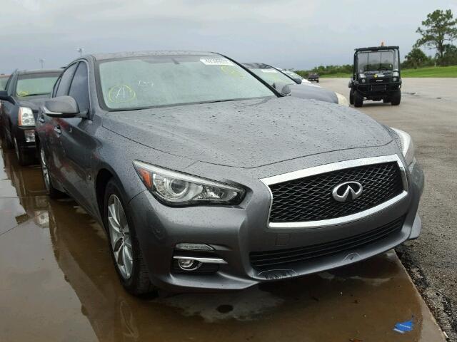 JN1BV7AP9EM688081 - 2014 INFINITI Q50 BASE Gris foto 1