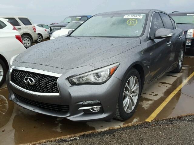 JN1BV7AP9EM688081 - 2014 INFINITI Q50 BASE GRAY photo 2