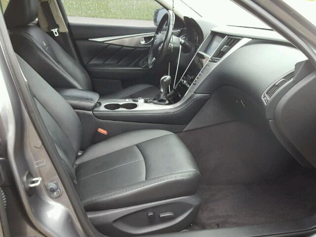 JN1BV7AP9EM688081 - 2014 INFINITI Q50 BASE Gris foto 5