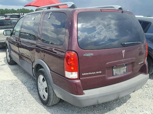 1GMDV33L76D234708 - 2006 PONTIAC MONTANA SV MAROON photo 3