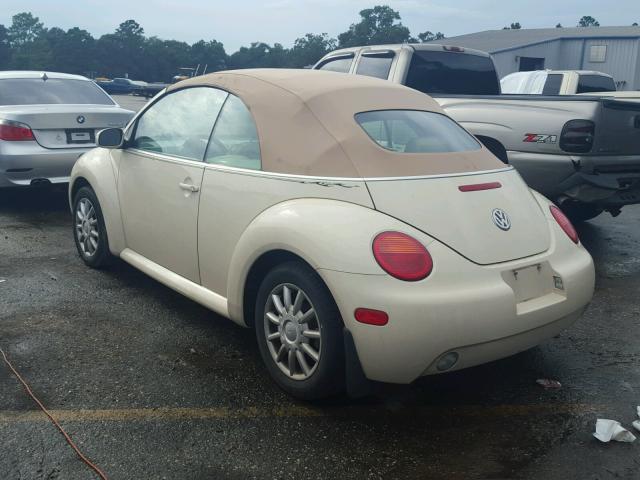 3VWCM31Y84M333750 - 2004 VOLKSWAGEN NEW BEETLE BEIGE photo 3