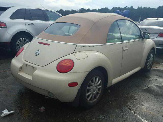 3VWCM31Y84M333750 - 2004 VOLKSWAGEN NEW BEETLE 米色 照片 4