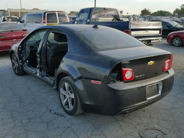 1G1ZC5E04CF197477 - 2012 CHEVROLET MALIBU შავი ფოტო 3