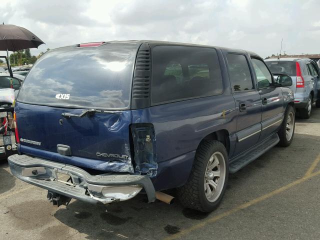 1GNEC16Z83J313800 - 2003 CHEVROLET SUBURBAN BLUE photo 4