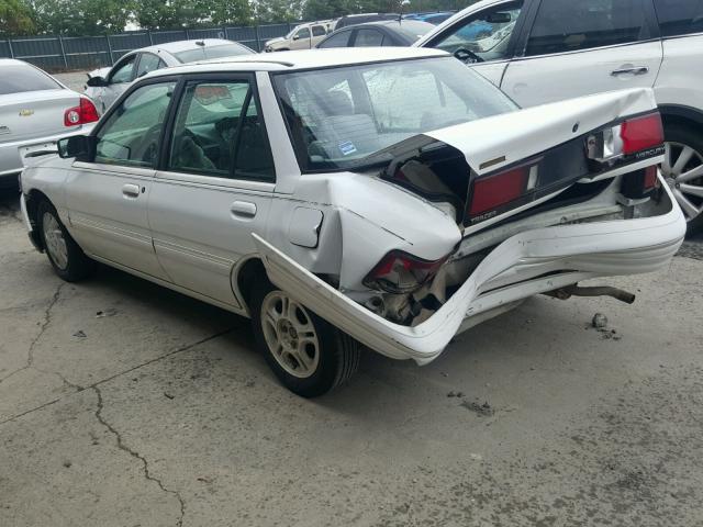 3MASM10J6SR648960 - 1995 MERCURY TRACER BAS WHITE photo 3