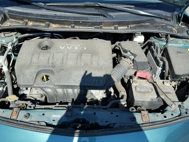 1NXBU4EE6AZ216580 - 2010 TOYOTA COROLLA TEAL photo 7