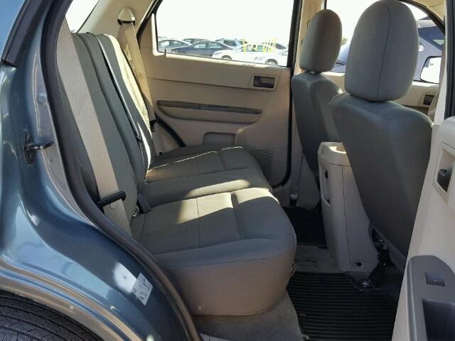 1FMCU0C76AKC87890 - 2010 FORD ESCAPE BLUE photo 6