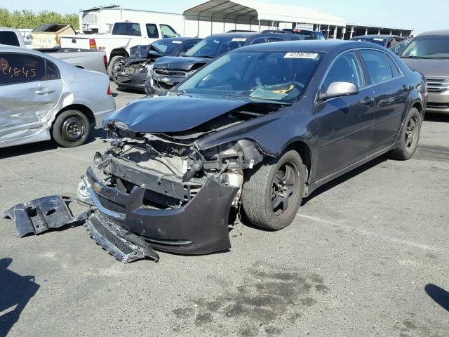 1G1ZC5E02AF307956 - 2010 CHEVROLET MALIBU 1LT CHARCOAL photo 2