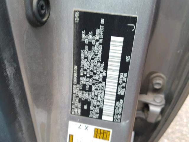 JTLKT324X64125384 - 2006 TOYOTA SCION XB ნაცრისფერი ფოტო 10