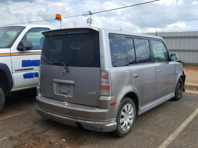 JTLKT324X64125384 - 2006 TOYOTA SCION XB ნაცრისფერი ფოტო 4