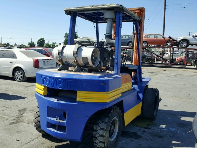 5FG3310254 - 1990 TOYOTA FORKLIFT BLUE photo 4