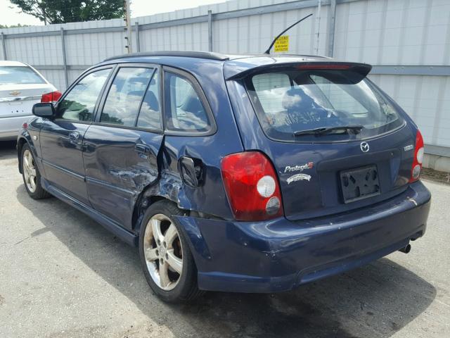 JM1BJ245121634311 - 2002 MAZDA PROTEGE PR BLUE photo 3