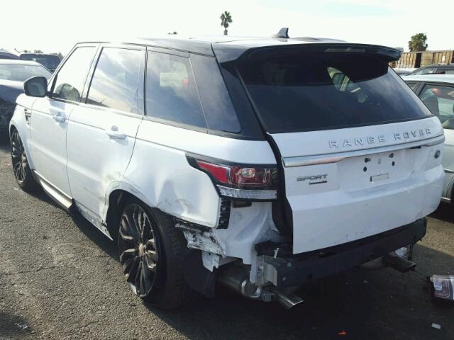 SALWG2PF4GA658218 - 2016 LAND ROVER RANGE ROVE WHITE photo 3