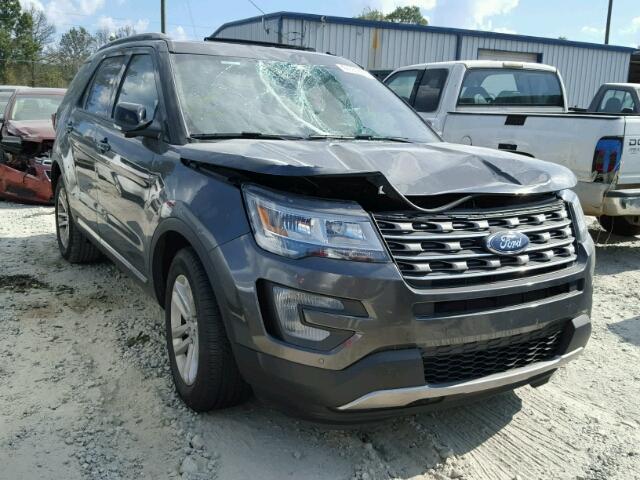 1FM5K7D81HGD24713 - 2017 FORD EXPLORER X GRAY photo 1