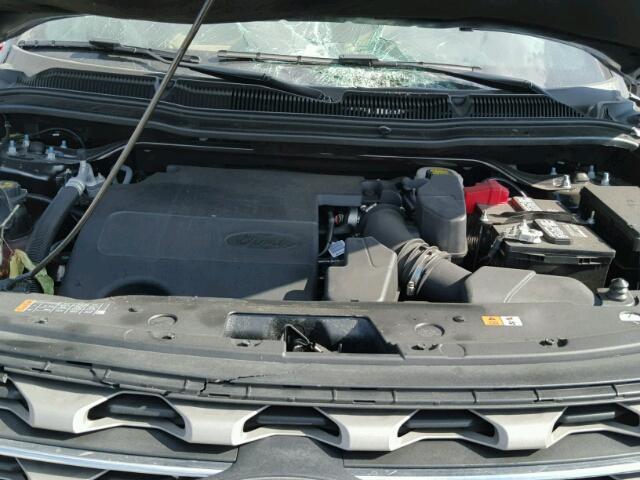 1FM5K7D81HGD24713 - 2017 FORD EXPLORER X GRAY photo 7