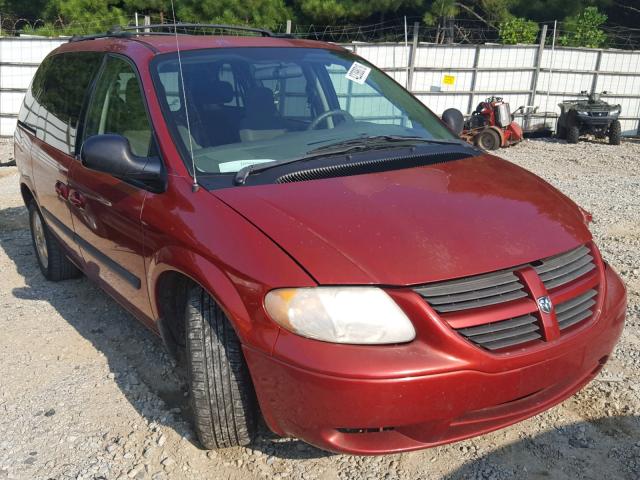 1D4GP45R15B369487 - 2005 DODGE CARAVAN SX RED photo 1