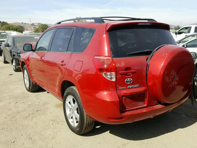 JTMBD31V386079049 - 2008 TOYOTA RAV4 RED photo 3