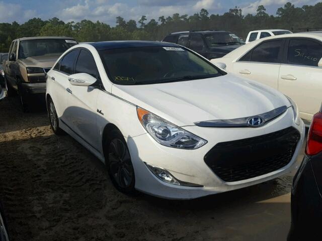 KMHEC4A41EA116293 - 2014 HYUNDAI SONATA HYB WHITE photo 1