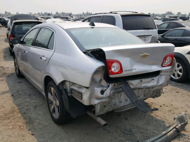 1G1ZC5E00CF321843 - 2012 CHEVROLET MALIBU 1LT SILVER photo 3