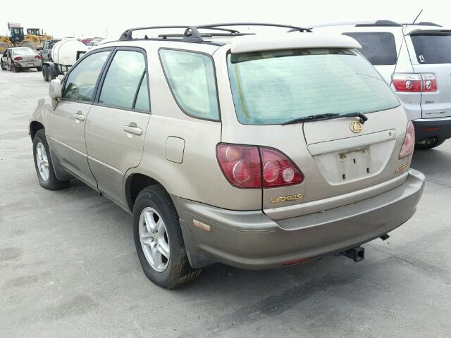 JT6GF10U9X0012476 - 1999 LEXUS RX GOLD photo 3