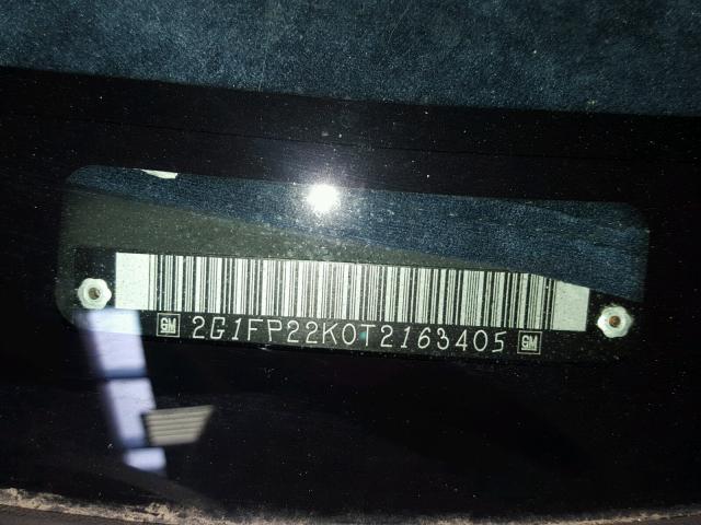 2G1FP22K0T2163405 - 1996 CHEVROLET CAMARO BAS თეთრი ფოტო 10