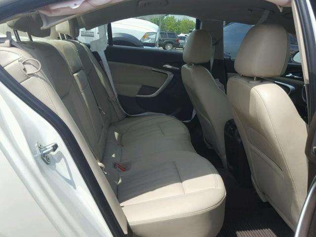 2G4GR5EK2C9133523 - 2012 BUICK REGAL WHITE photo 6