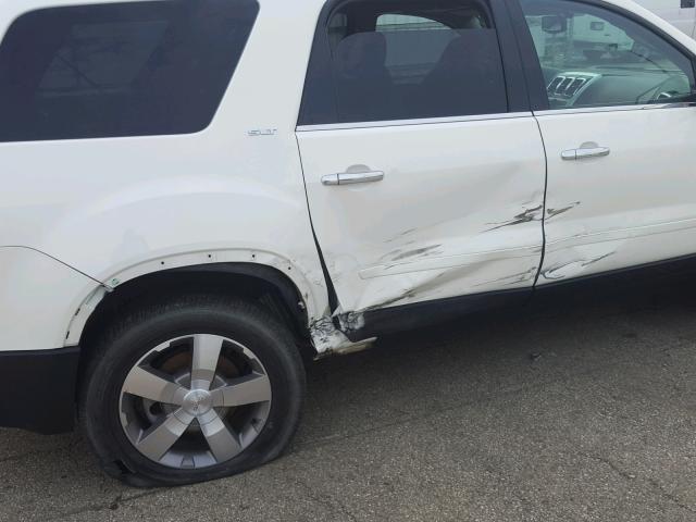 1GKLRMED7AJ129472 - 2010 GMC ACADIA SLT 白色 照片 9