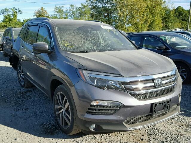 5FNYF6H91HB058607 - 2017 HONDA PILOT TOUR GRAY photo 1