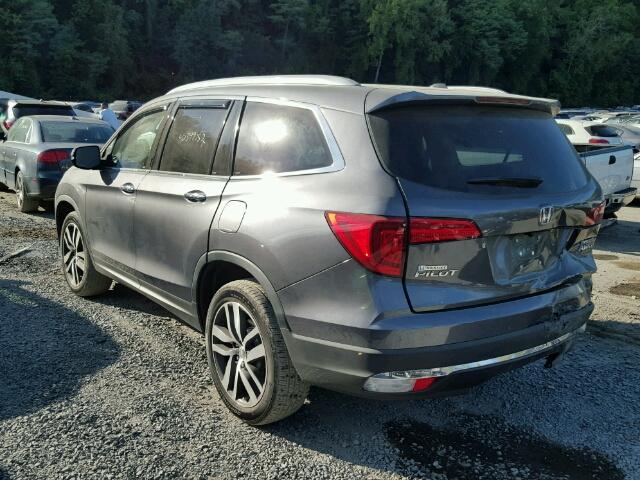 5FNYF6H91HB058607 - 2017 HONDA PILOT TOUR GRAY photo 3