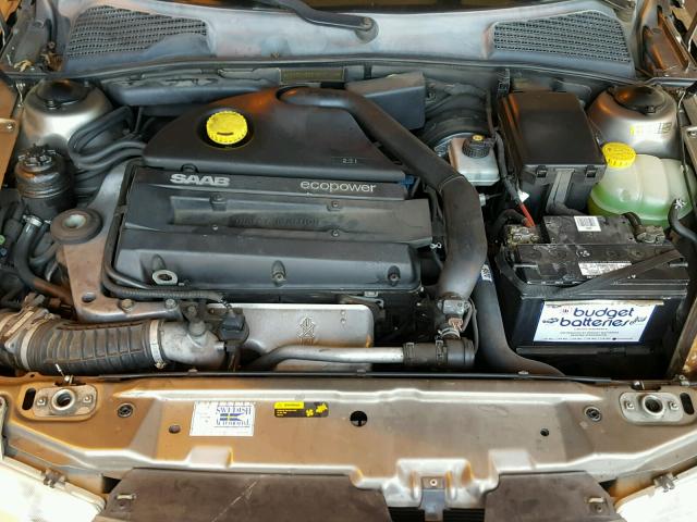 YS3ED45E313007104 - 2001 SAAB 9-5 GRAY photo 7