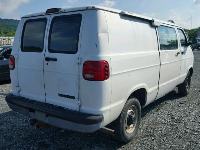 2B7KB31Y1YK168586 - 2000 DODGE RAM VAN B3 WHITE photo 4