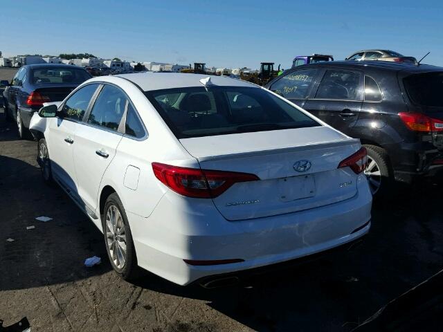 5NPE34AF7FH089181 - 2015 HYUNDAI SONATA SPO WHITE photo 3