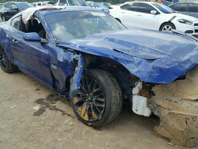 1FA6P8CF9G5224R27 - 2016 FORD MUSTANG GT BLUE photo 10