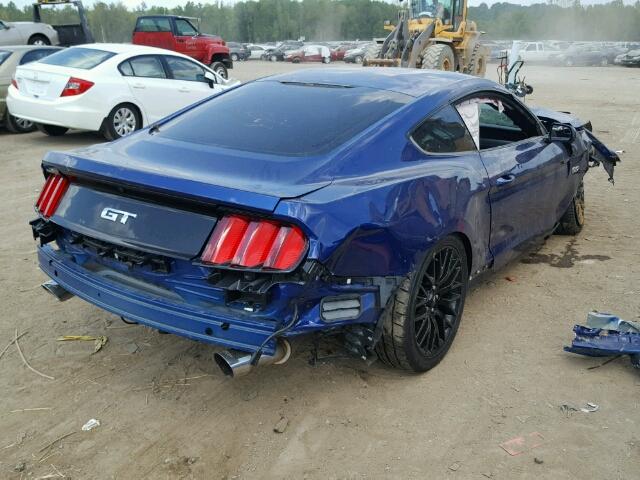 1FA6P8CF9G5224R27 - 2016 FORD MUSTANG GT BLUE photo 4