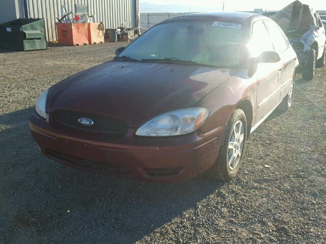 1FAFP53U16A193818 - 2006 FORD TAURUS BURGUNDY photo 2